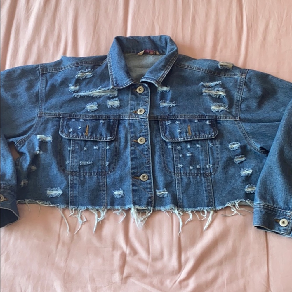 Cropped Denim Jacket